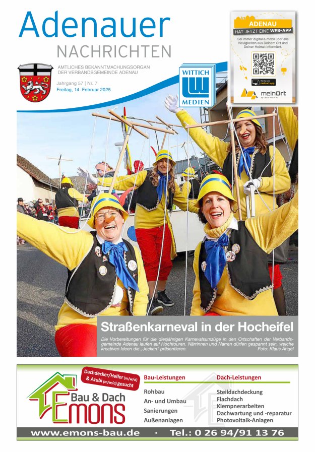 Adenauer Nachrichten Titelblatt 07/2025