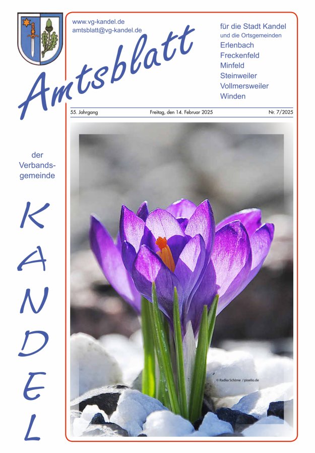 Amtsblatt VG Kandel Titelblatt 07/2025