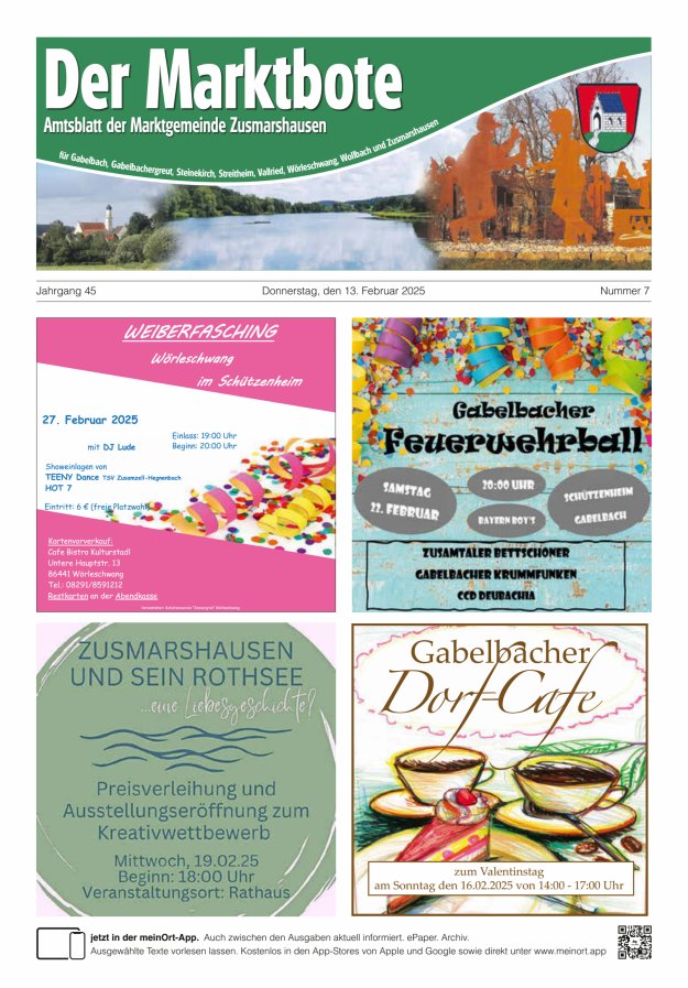 Zusmarshausen - Der Marktbote Titelblatt 07/2025