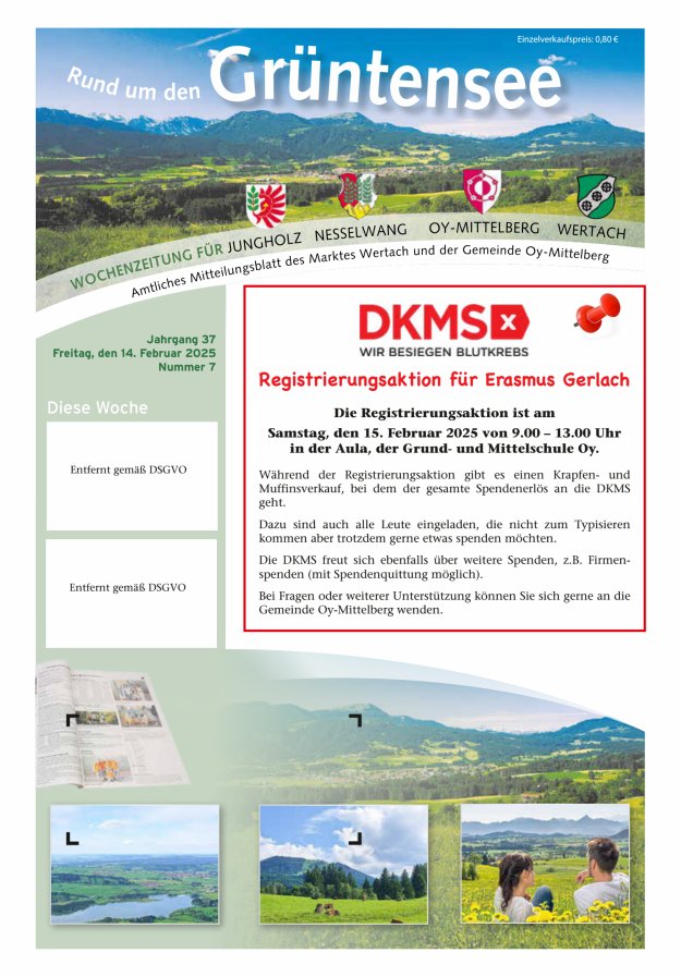Rund um den Grüntensee Titelblatt 07/2025