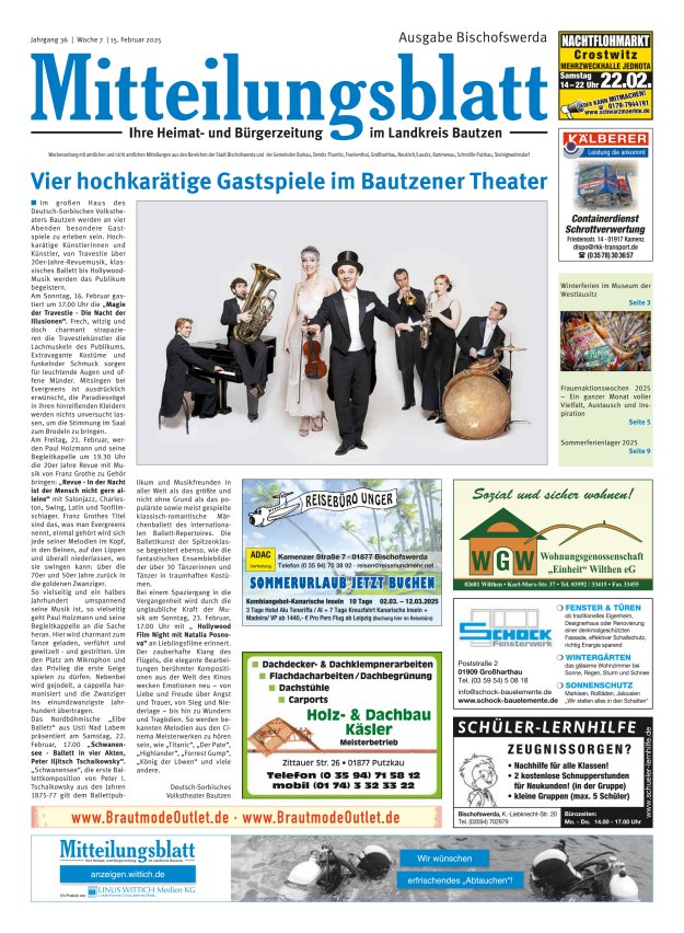 Mitteilungsblatt LK Bautzen Ausgabe Bischofswerda Titelblatt 06/2025