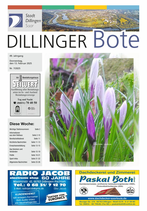Dillinger Bote Titelblatt 07/2025