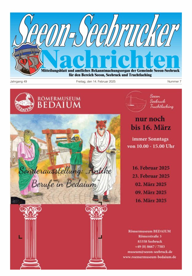 Seeon-Seebrucker Nachrichten Titelblatt 07/2025