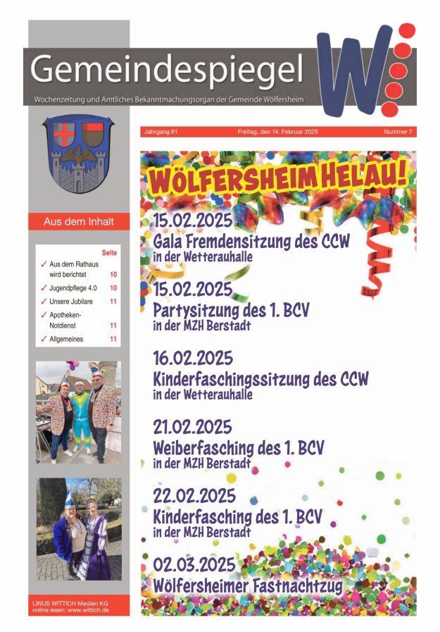 Der Gemeindespiegel Titelblatt 07/2025