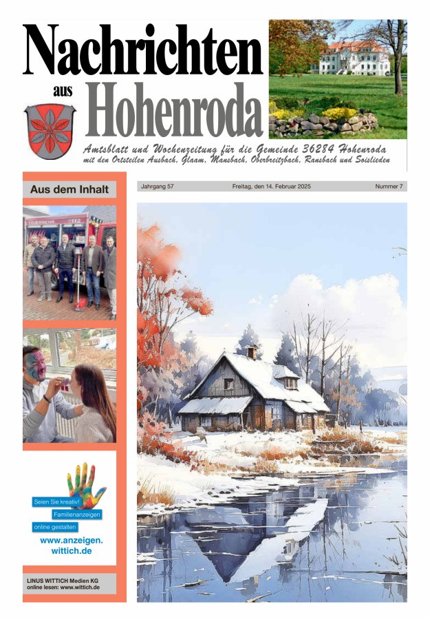 Nachrichten aus Hohenroda Titelblatt 07/2025