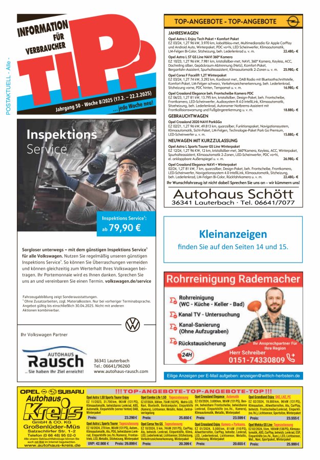 Tipp Vogelsberg Titelblatt 08/2025