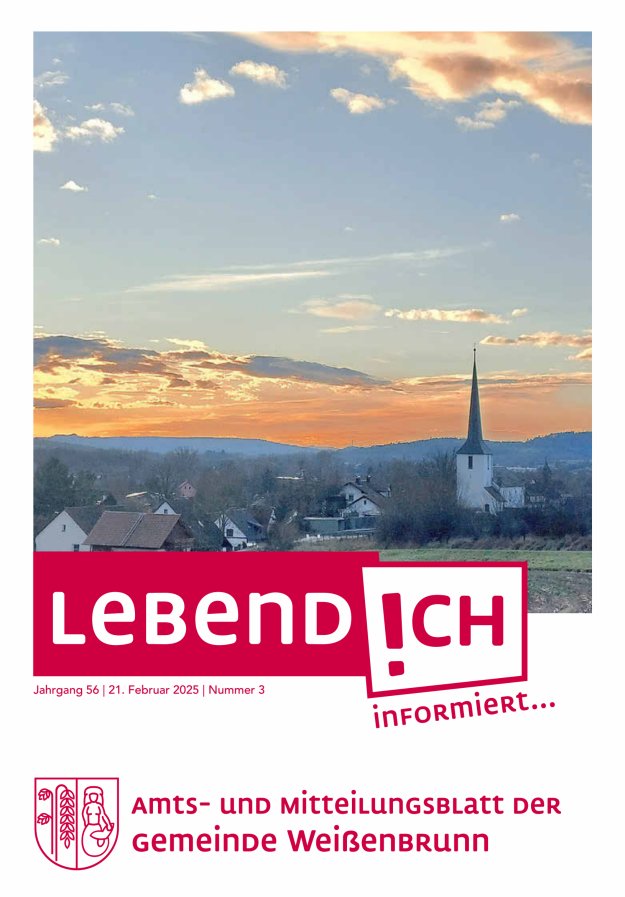 Weißenbrunner Mitteilungsblatt Titelblatt 03/2025