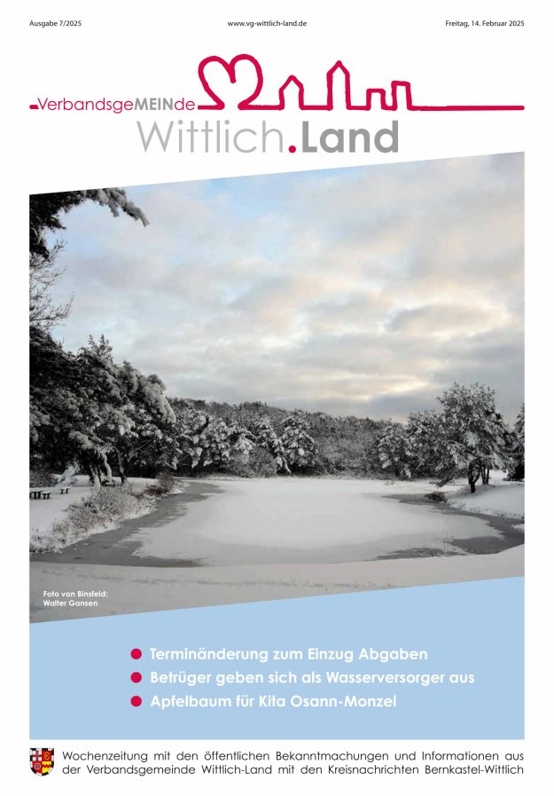 Mein Wittlich.Land Titelblatt 07/2025
