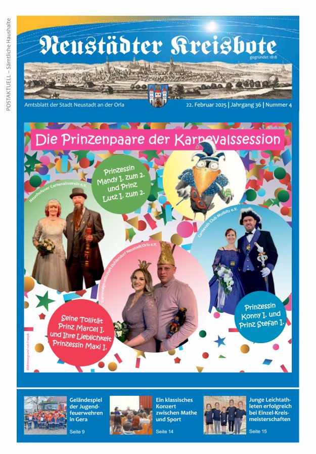 Neustädter Kreisbote Titelblatt 04/2025