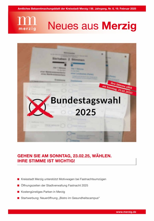 Neues aus Merzig Titelblatt 08/2025