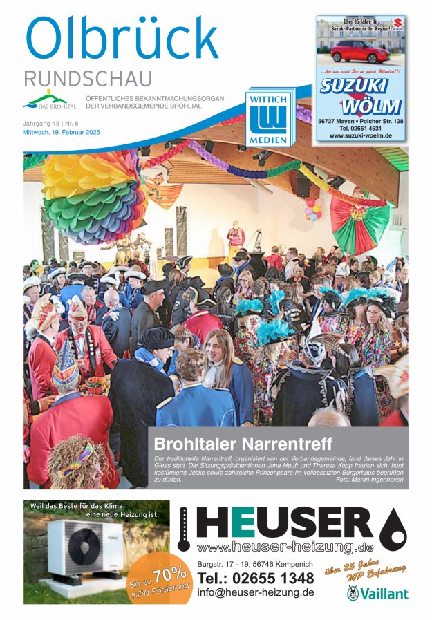 Olbrück Rundschau Titelblatt 08/2025