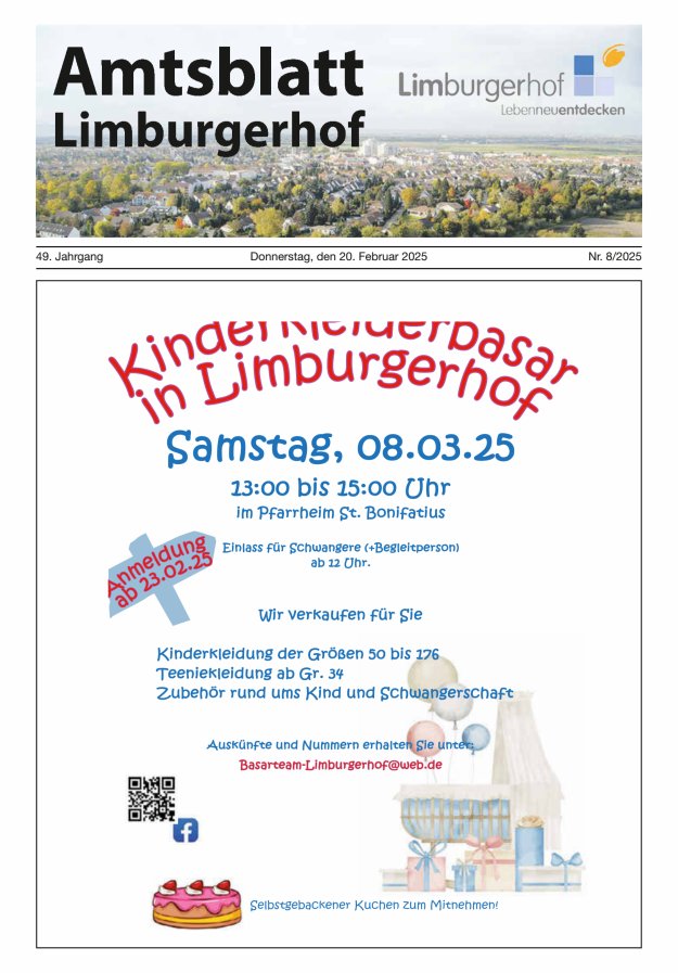 Amtsblatt Limburgerhof Titelblatt 08/2025