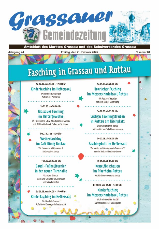 Grassauer Gemeindezeitung Titelblatt 04/2025