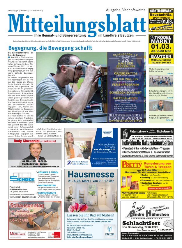Mitteilungsblatt LK Bautzen Ausgabe Bischofswerda Titelblatt 07/2025