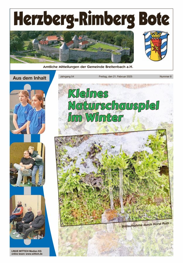 Herzberg-Rimberg Bote Titelblatt 08/2025