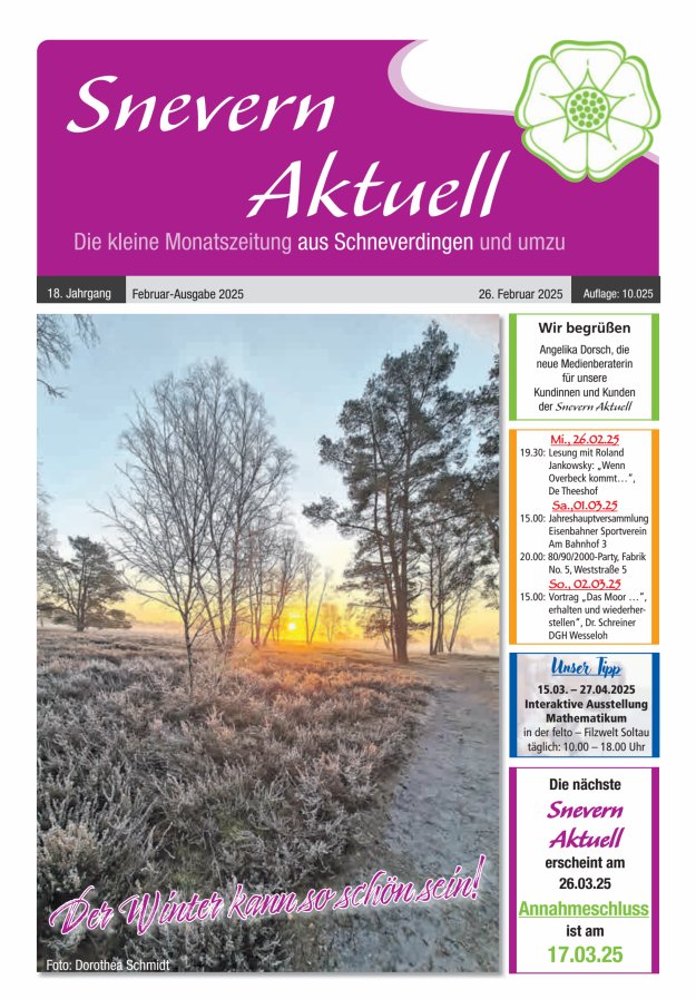 Snevern Aktuell Titelblatt 02/2025