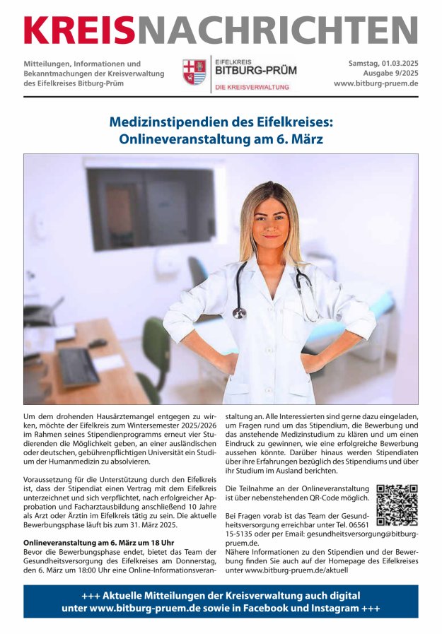 Kreis Bitburg-Prüm Titelblatt 09/2025