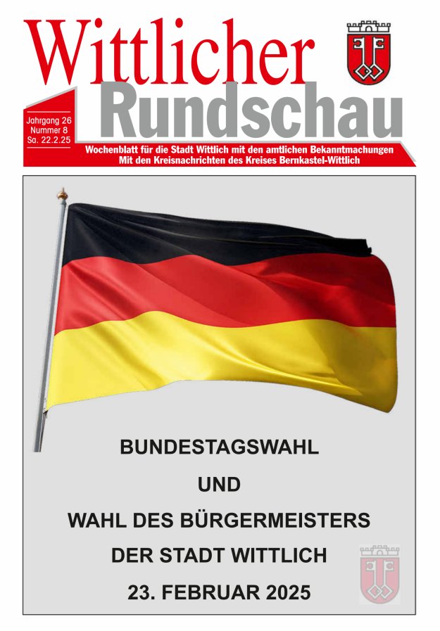 Wittlicher Rundschau Titelblatt 08/2025