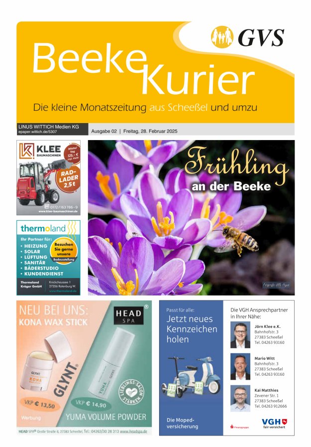 Beeke Kurier Titelblatt 02/2025