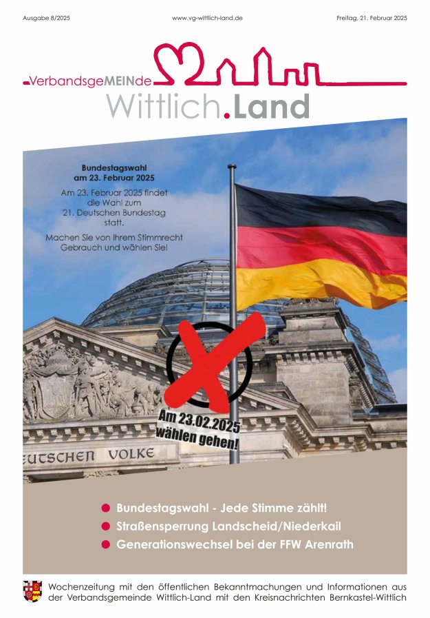 Mein Wittlich.Land Titelblatt 08/2025