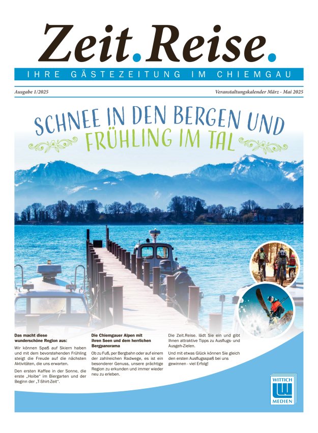Zeit.Reise. Gästezeitung Chiemgau Titelblatt 17/2025