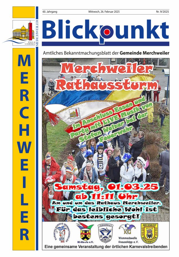 Blickpunkt Merchweiler Titelblatt 09/2025