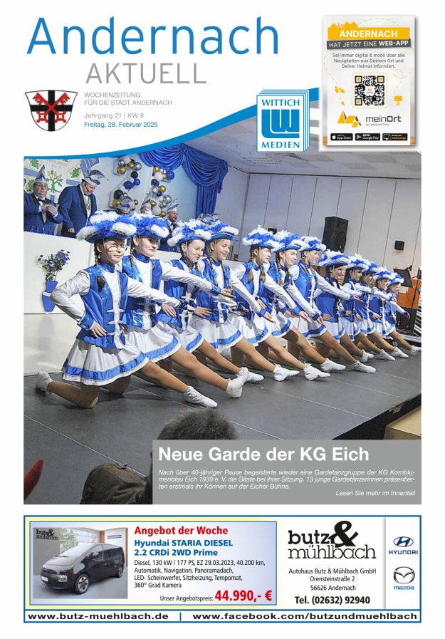 Andernach aktuell Titelblatt 09/2025