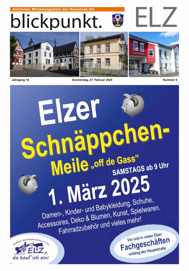 Blickpunkt Elz Titelblatt 09/2025