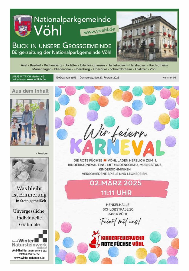 Blick in unsere Grossgemeinde Titelblatt 09/2025