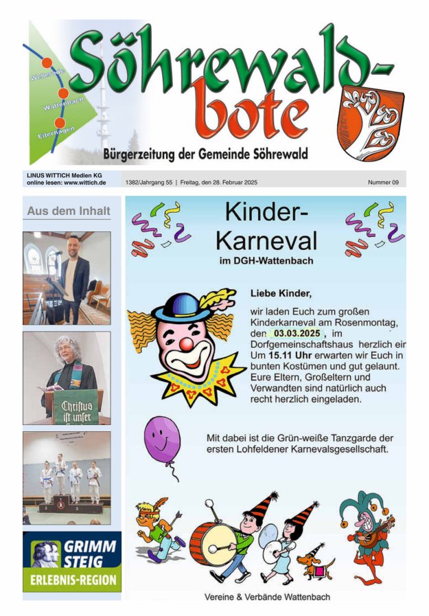 Söhrewaldbote Titelblatt 09/2025