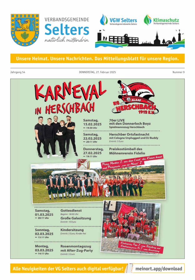 Unsere Verbandsgemeinde Selters Ww Titelblatt 09/2025