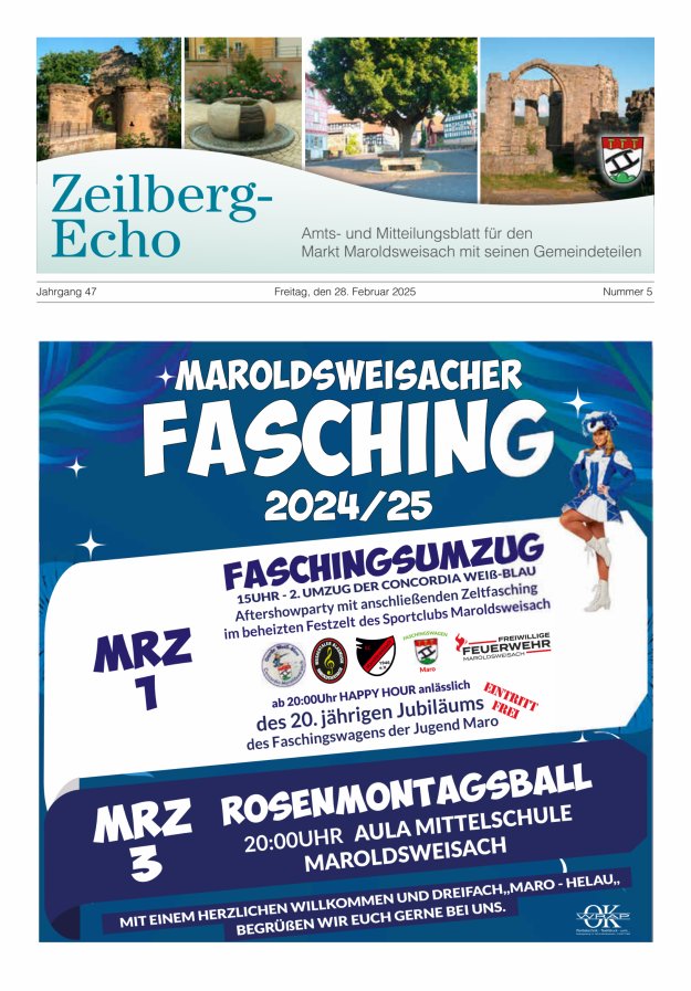 Zeilberg-Echo Titelblatt 05/2025