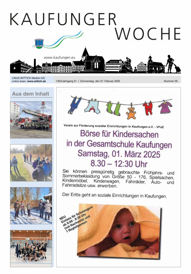 Kaufunger Woche Titelblatt 09/2025