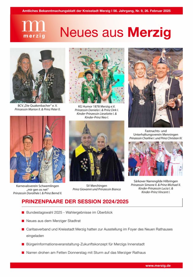 Neues aus Merzig Titelblatt 09/2025