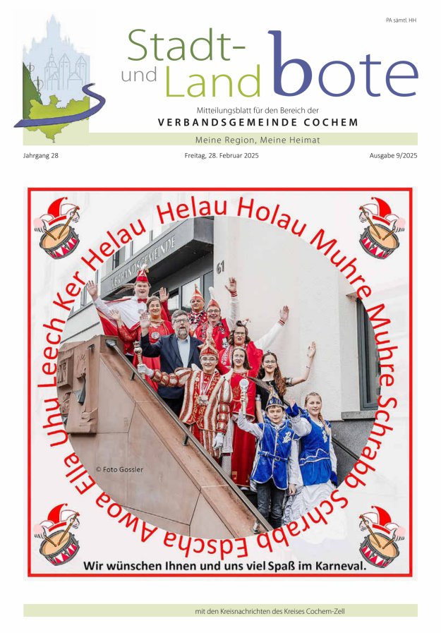 Stadt- und Landbote VG Cochem Titelblatt 09/2025