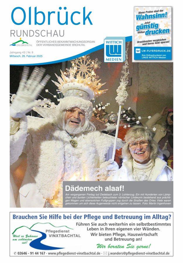 Olbrück Rundschau Titelblatt 09/2025