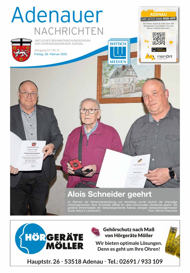 Adenauer Nachrichten Titelblatt 09/2025