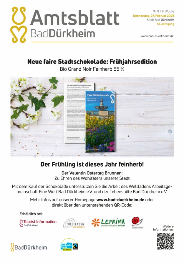 Bad Dürkheimer Woche Titelblatt 09/2025