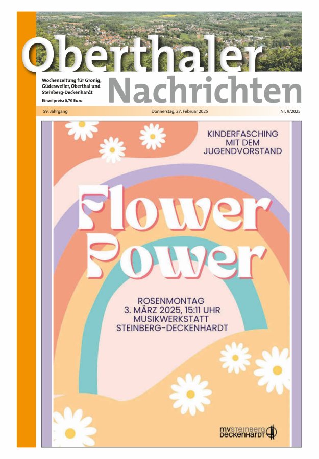 Oberthaler Nachrichten Titelblatt 09/2025