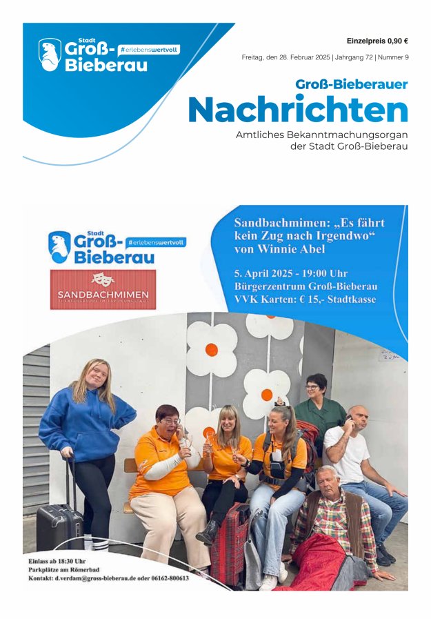 Groß-Bieberauer Nachrichten Titelblatt 09/2025
