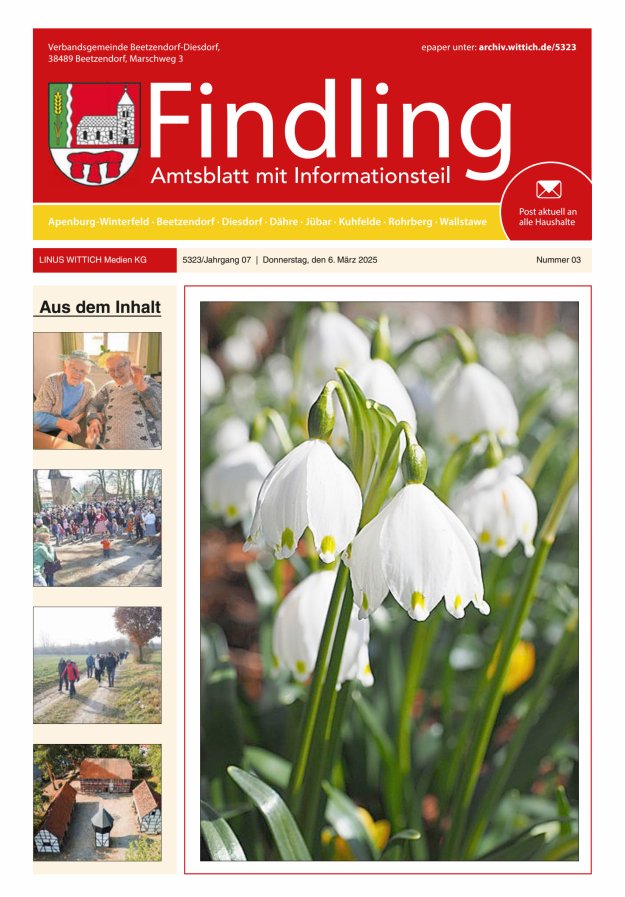 Der Findling Titelblatt 03/2025