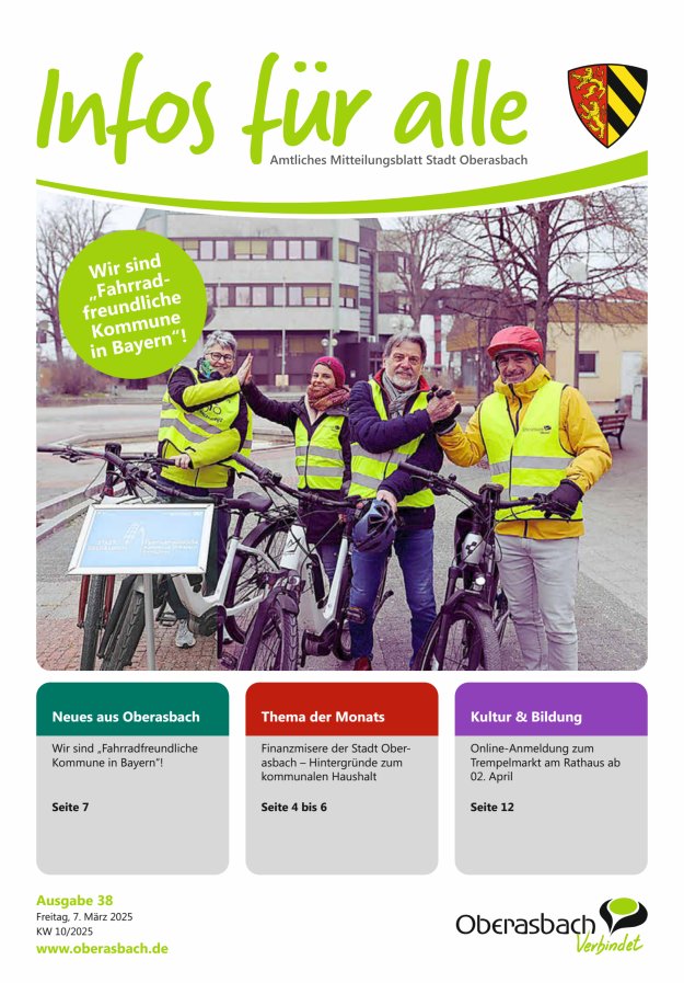 Stadt Oberasbach Titelblatt 38/2025