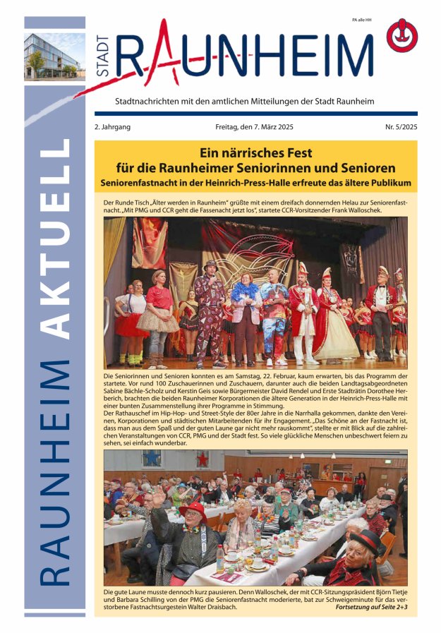 Raunheim aktuell Titelblatt 05/2025