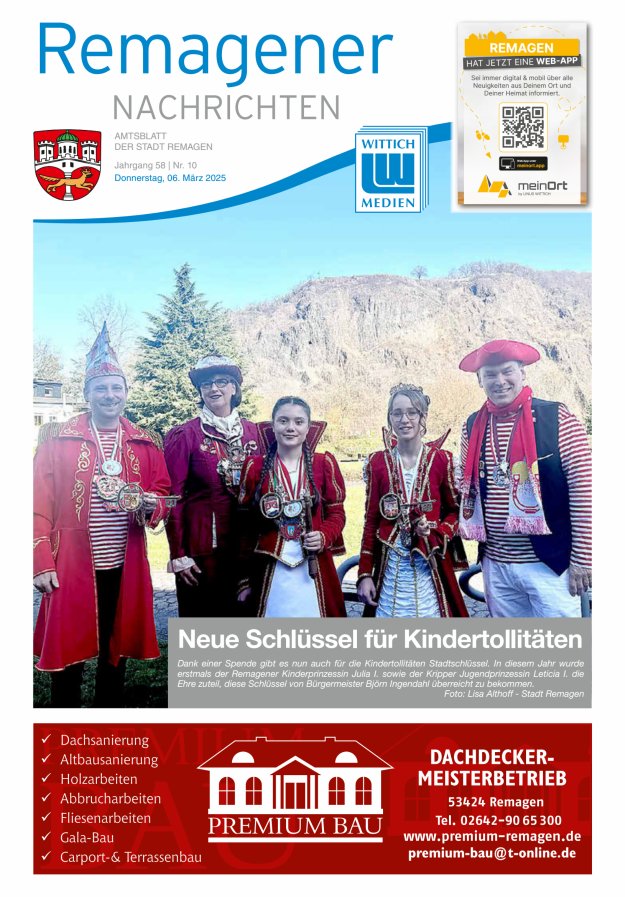 Remagener Nachrichten Titelblatt 10/2025