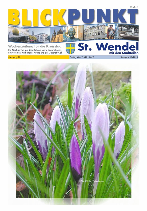 Blickpunkt St Wendel Titelblatt 10/2025