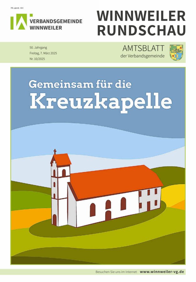 Winnweiler Rundschau Titelblatt 10/2025