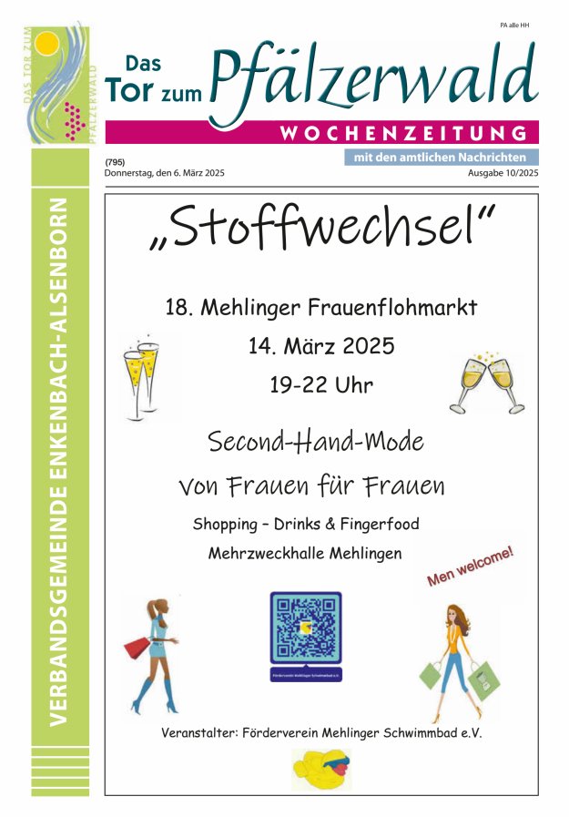 Das Tor zum Pfälzer Wald - VG Enkenbach-Alsenborn Titelblatt 10/2025