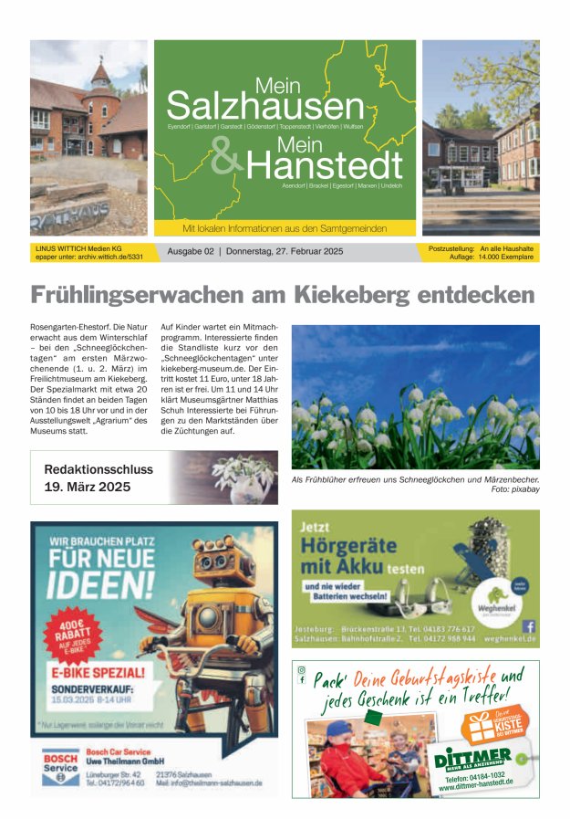 Mein Salzhausen   Mein Hanstedt Titelblatt 02/2025