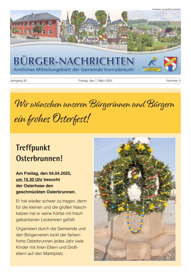 Bürger-Nachrichten Titelblatt 03/2025