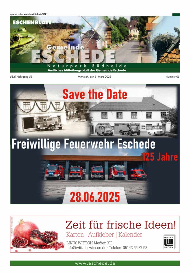 Eschenblatt Titelblatt 05/2025